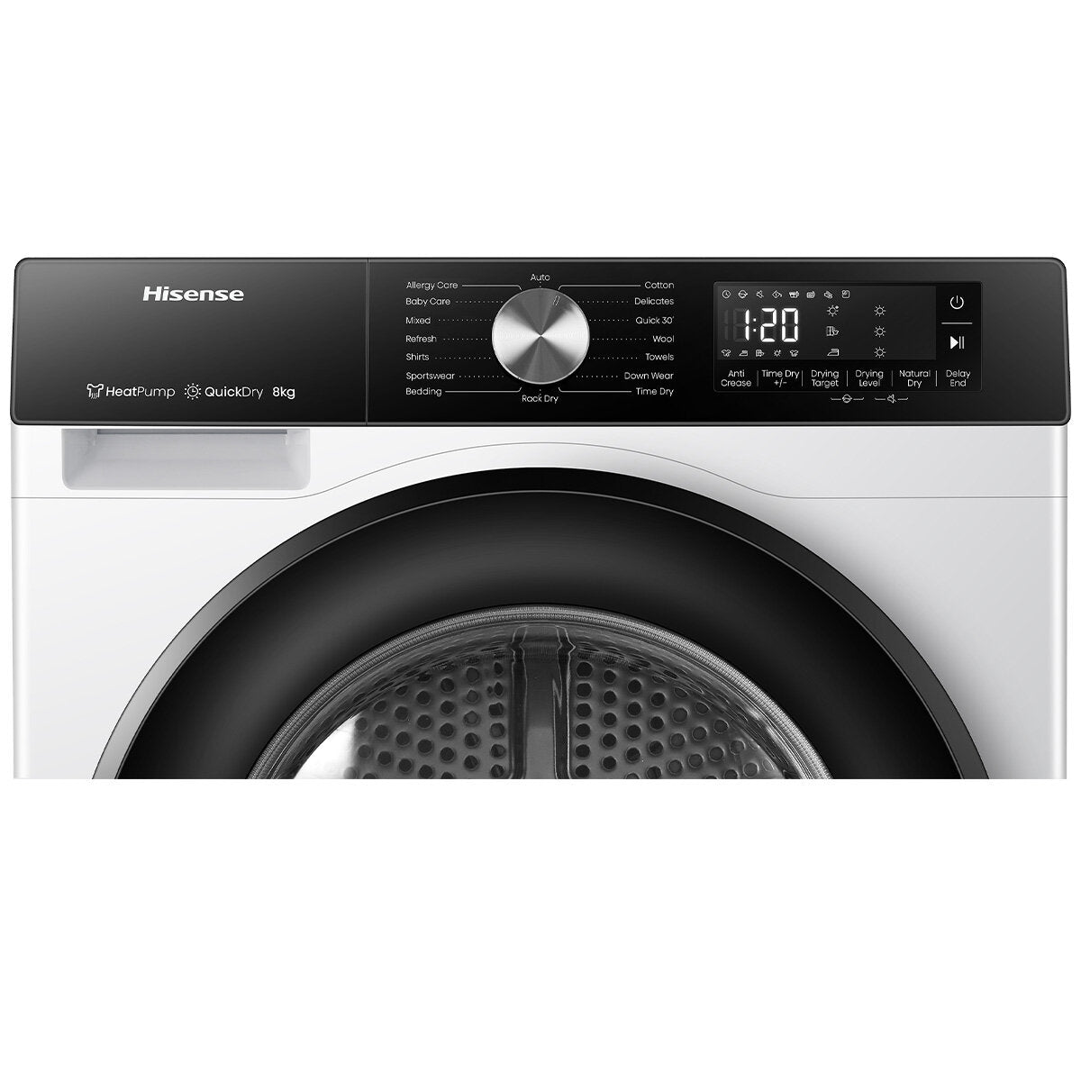 Hisense 8kg Heat Pump Dryer HDFS80HS - Energy Efficient Laundry Solution for Small Spaces & Apartments