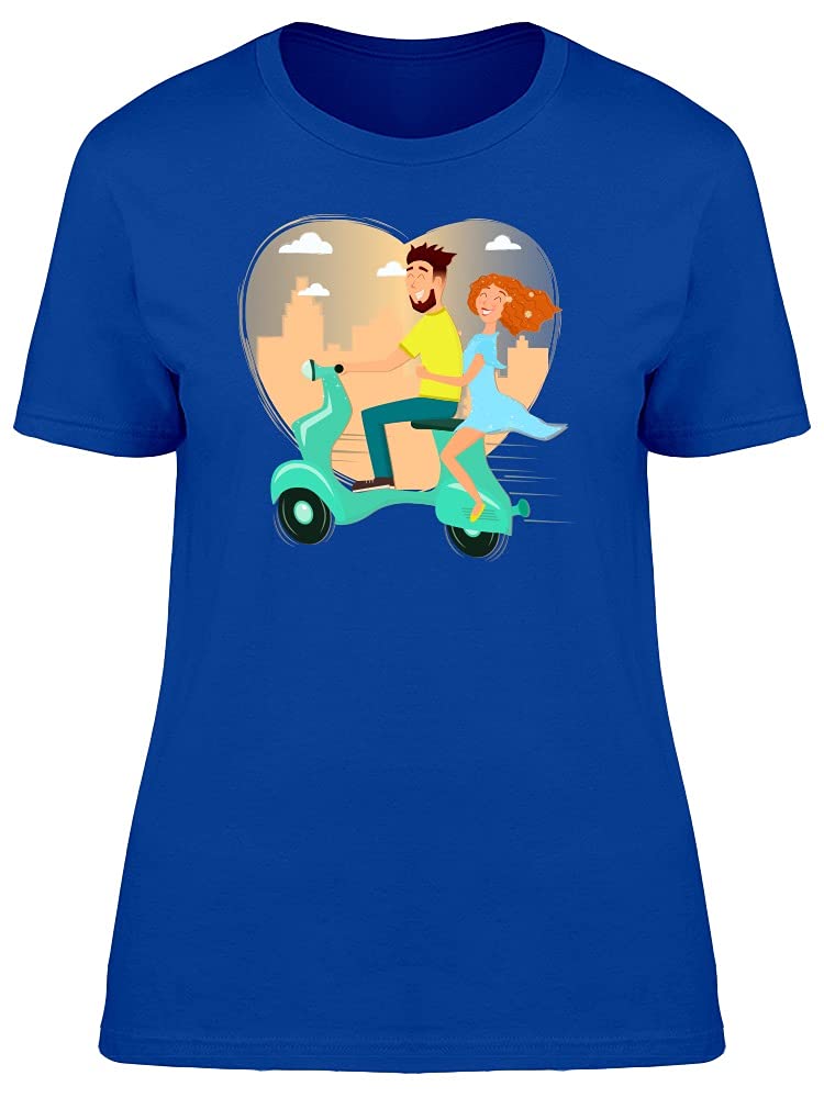 Unisex Scooter Lovers Graphic Tee - Trendy Couple T-Shirt for Men & Women | Perfect for Scooter Rides, Date Nights & Casual Outings
