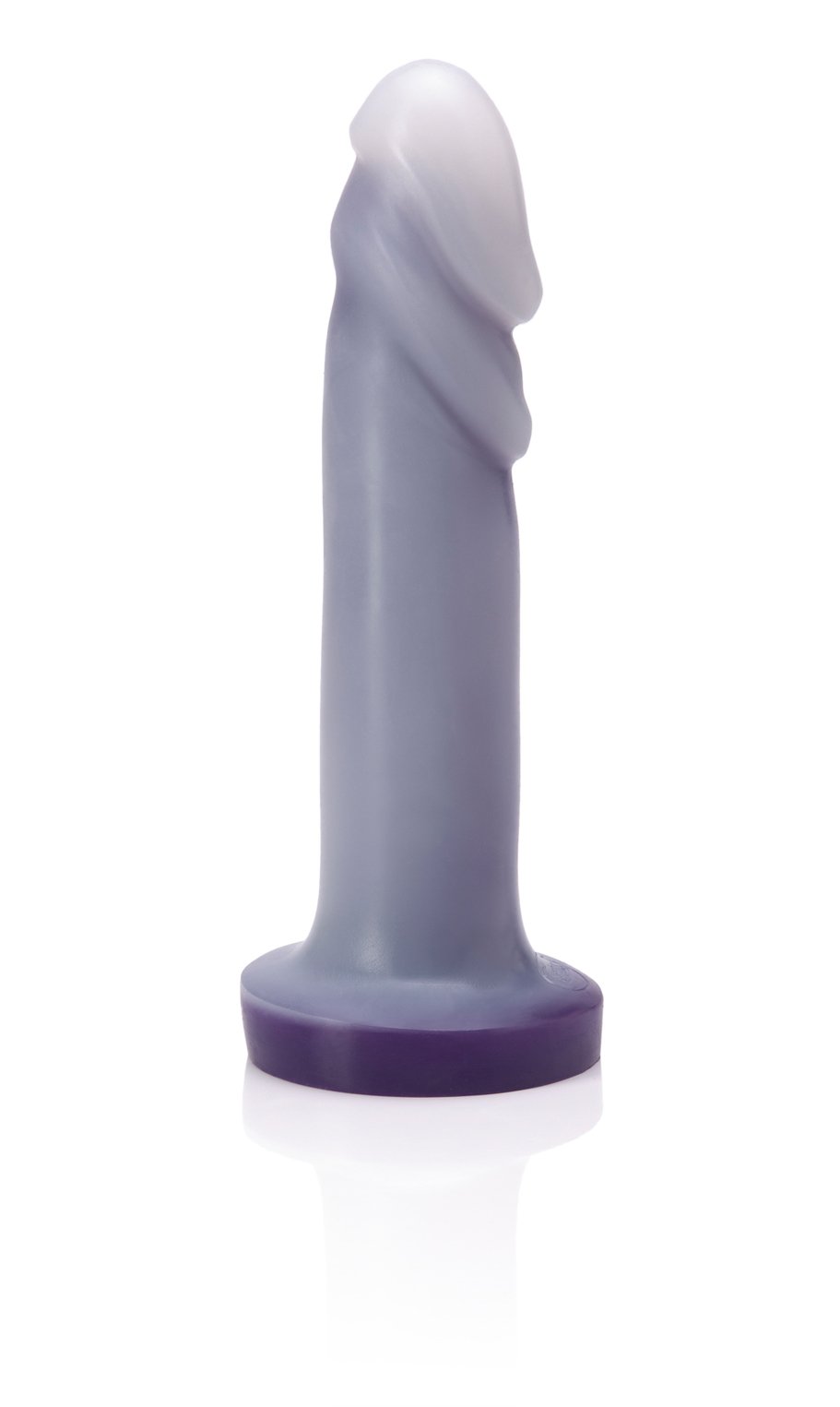 Tantus Flurry O2 Dual Density Silicone Vibrator Dildo - Ultra-Premium Body-Safe Adult Toy for G-Spot & P-Spot Stimulation - Harness Compatible for Anal & Vaginal Play - Perfect for Couples, Solo Play & LGBTQ - Matte Twilight Finish