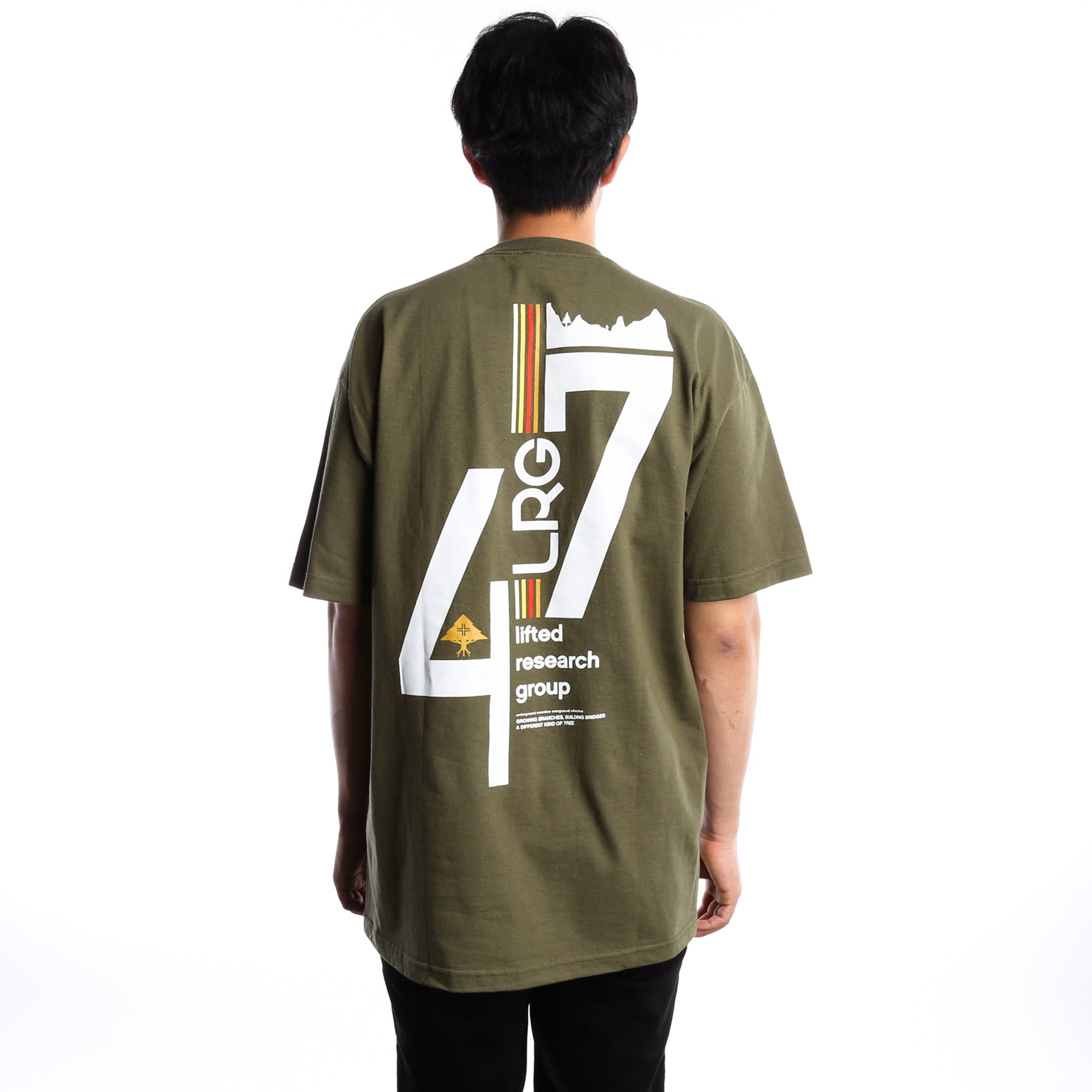 LRG Lifted 47 Graphic T-Shirt for Men - Military Style Casual Tee - Perfect for Streetwear, Gym & Everyday Outfits