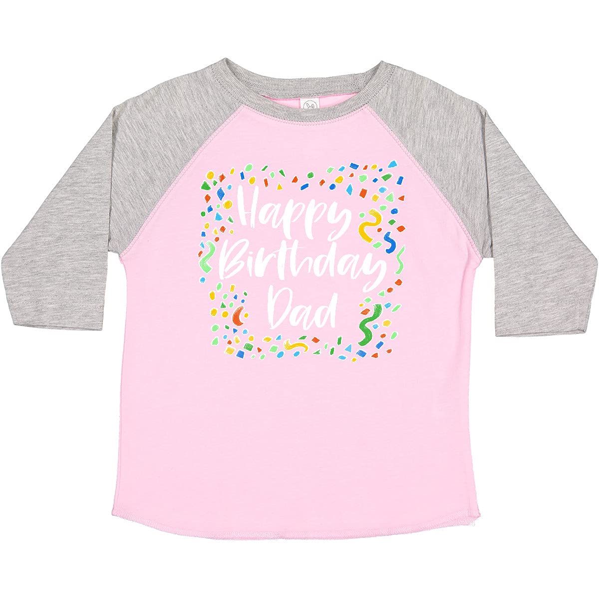 Happy Birthday Dad Toddler T-Shirt - Cute Graphic Tee for Kids Birthday Party & Father's Day Gifts - Soft Cotton Comfortable Boys Girls Toddler Apparel