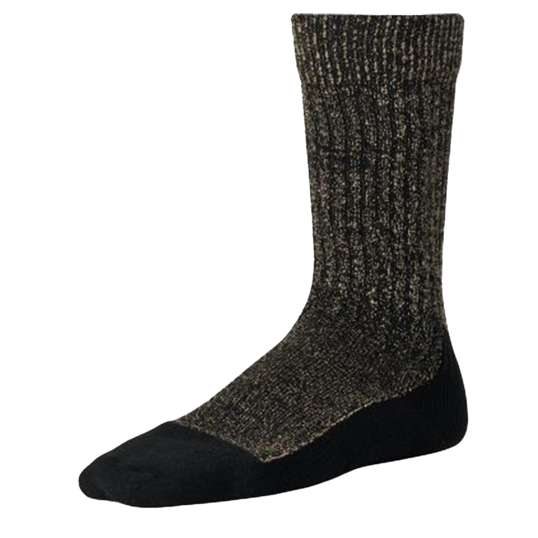 Red Wing Deep Toe Capped Wool Socks 97654 - Black, Warm & Durable Winter Socks for Work Boots & Outdoor Activities