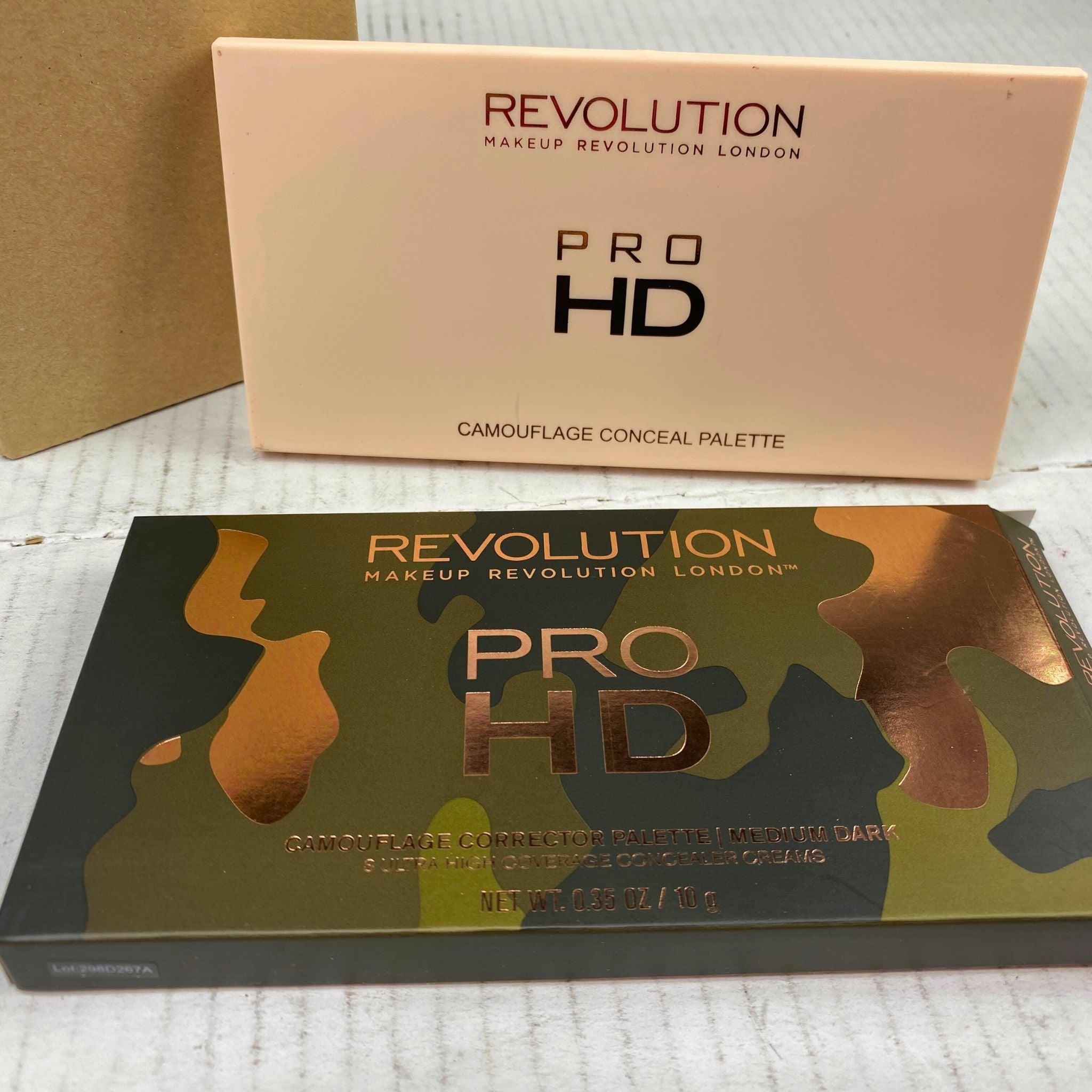 Revolution Pro HD Camouflage Corrector Palette - Medium Dark 8 Ultra Coverage Concealer Creams (30 Pieces) for Professional Makeup, Contouring & Dark Circle Correction - Perfect for Bridal, Photography & Daily Use