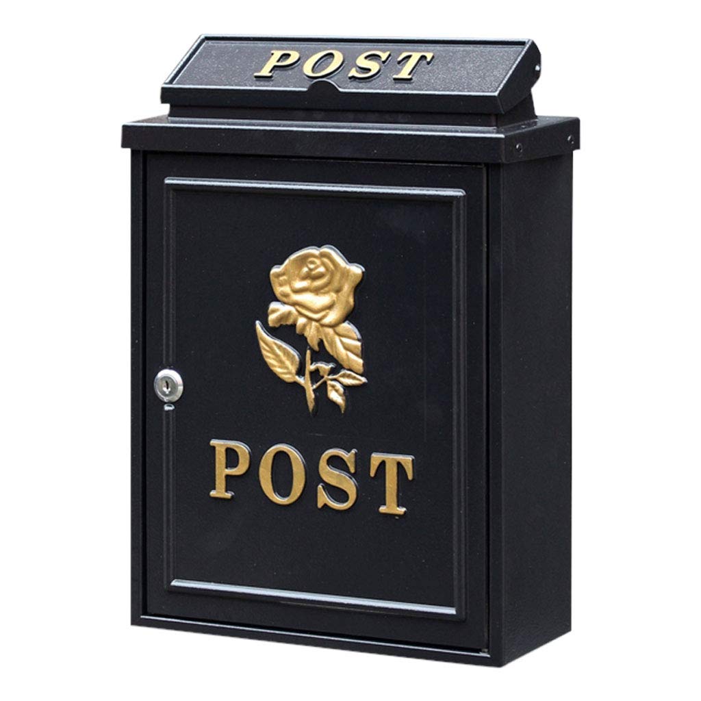 Stylish Outdoor Mailbox Post Box - Durable Villa Letter Box with Rain Protection for Courtyard, Garden & Front Yard (Color: A) - Perfect for Home, Office & Commercial Use
