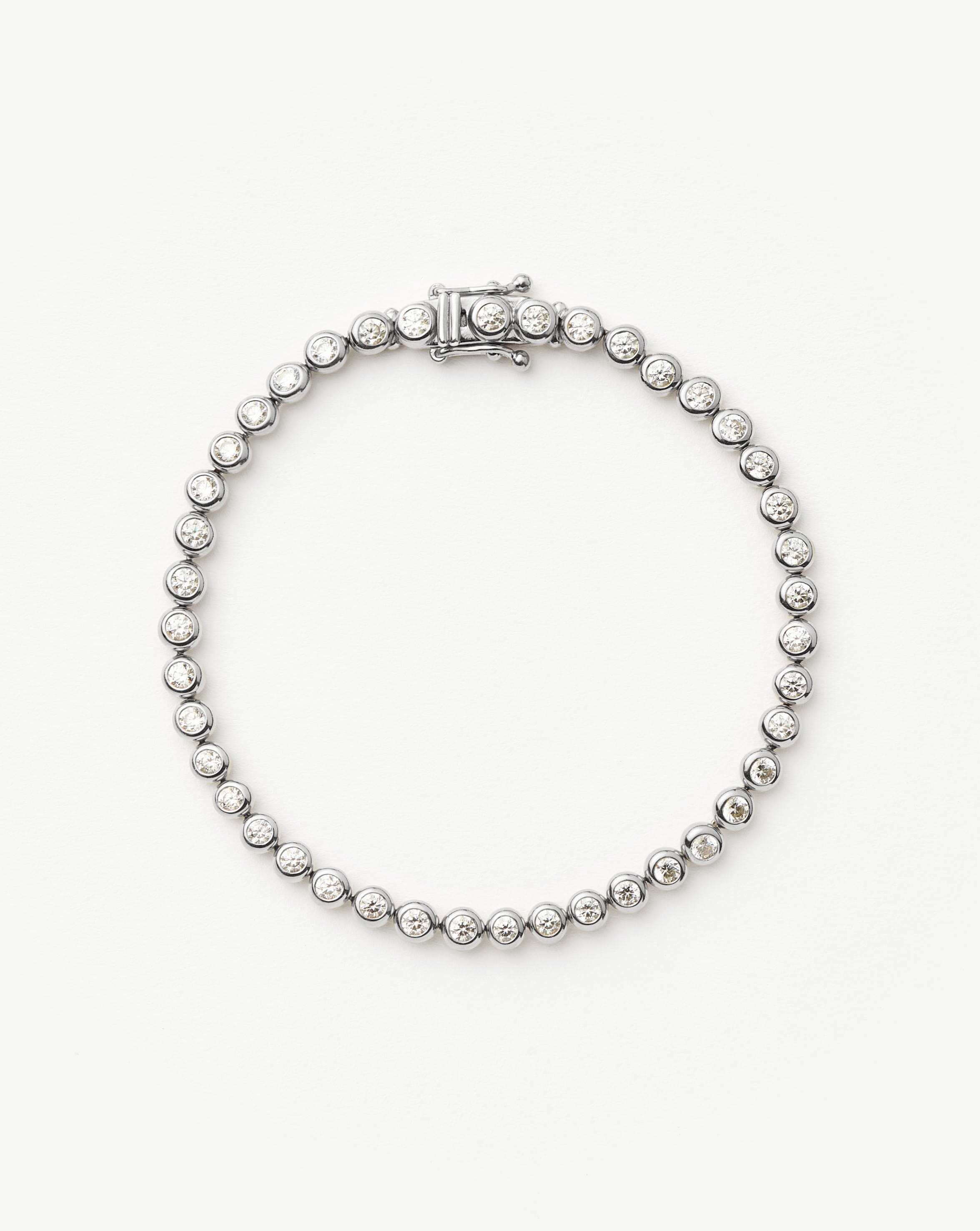 Elegant Sterling Silver Tennis Bracelet with Cubic Zirconia Stones - Perfect for Women's Everyday Wear, Special Occasions & Gift Giving