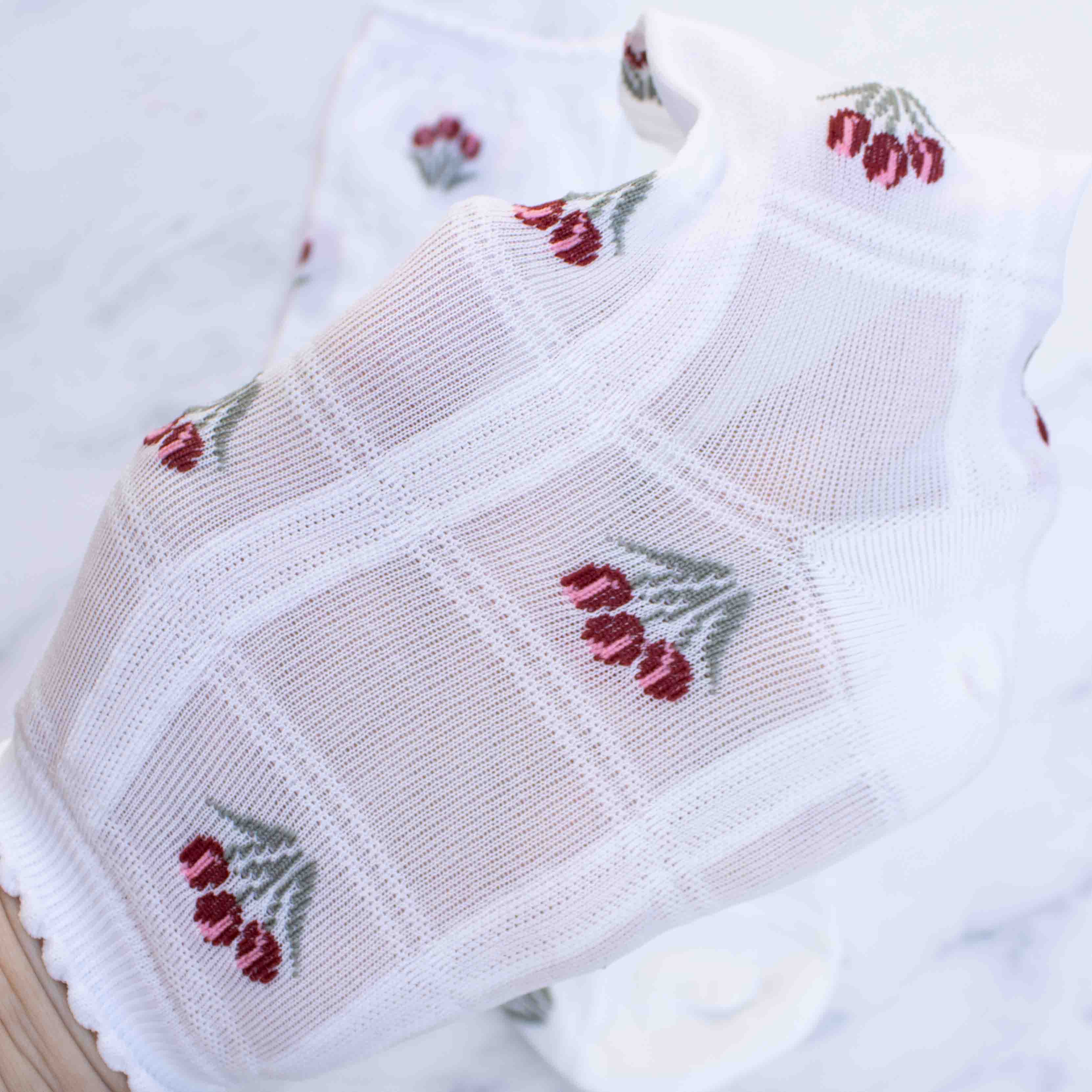 Sheer Tulip Socks for Women - Delicate White Floral Ankle Socks | Perfect for Spring Outfits, Weddings & Special Occasions