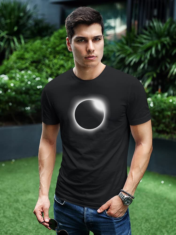 Men's Solar Eclipse Graphic T-Shirt - Space & Astronomy Themed Tee for Casual Wear & Gifts