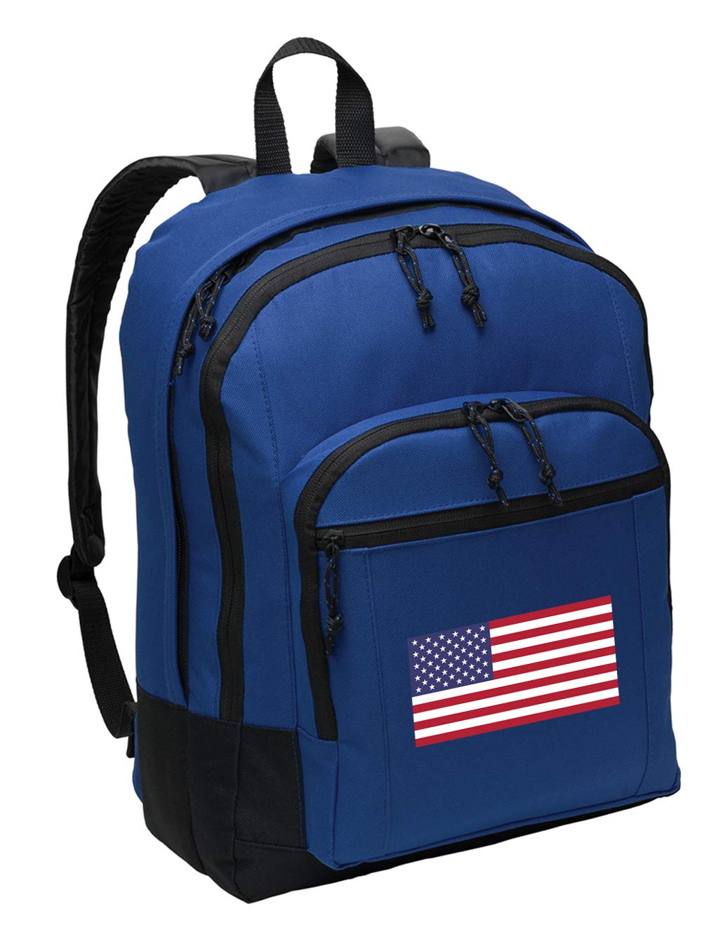 USA Flag Backpack - Classic American Flag Design Medium Size with Laptop Sleeve | Perfect for School, Travel & Outdoor Adventures