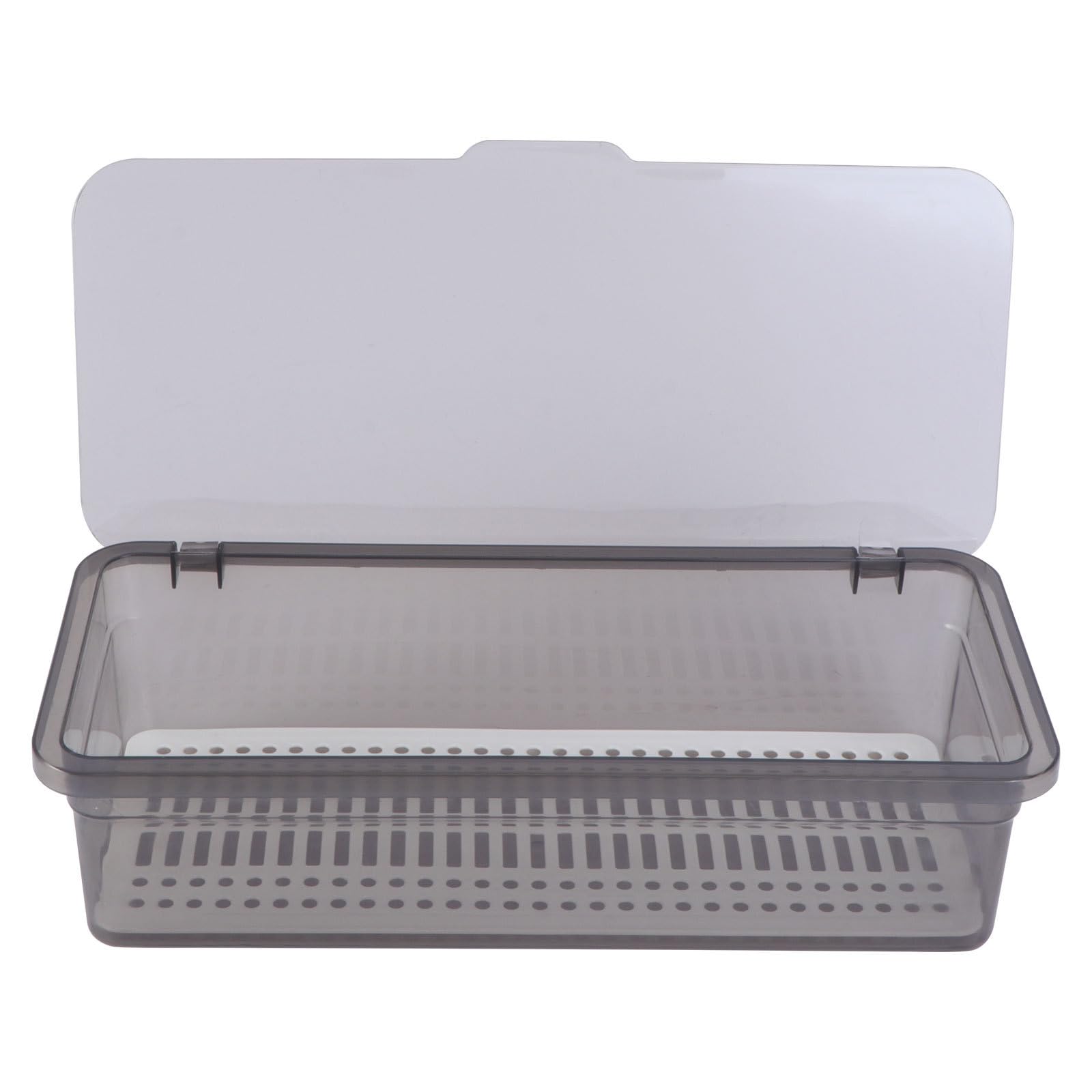 Housoutil Silverware Organizer with Lid - Kitchen Drawer & Countertop Cutlery Tray for Utensil Storage | Perfect for Home, Restaurant, and Office Organization