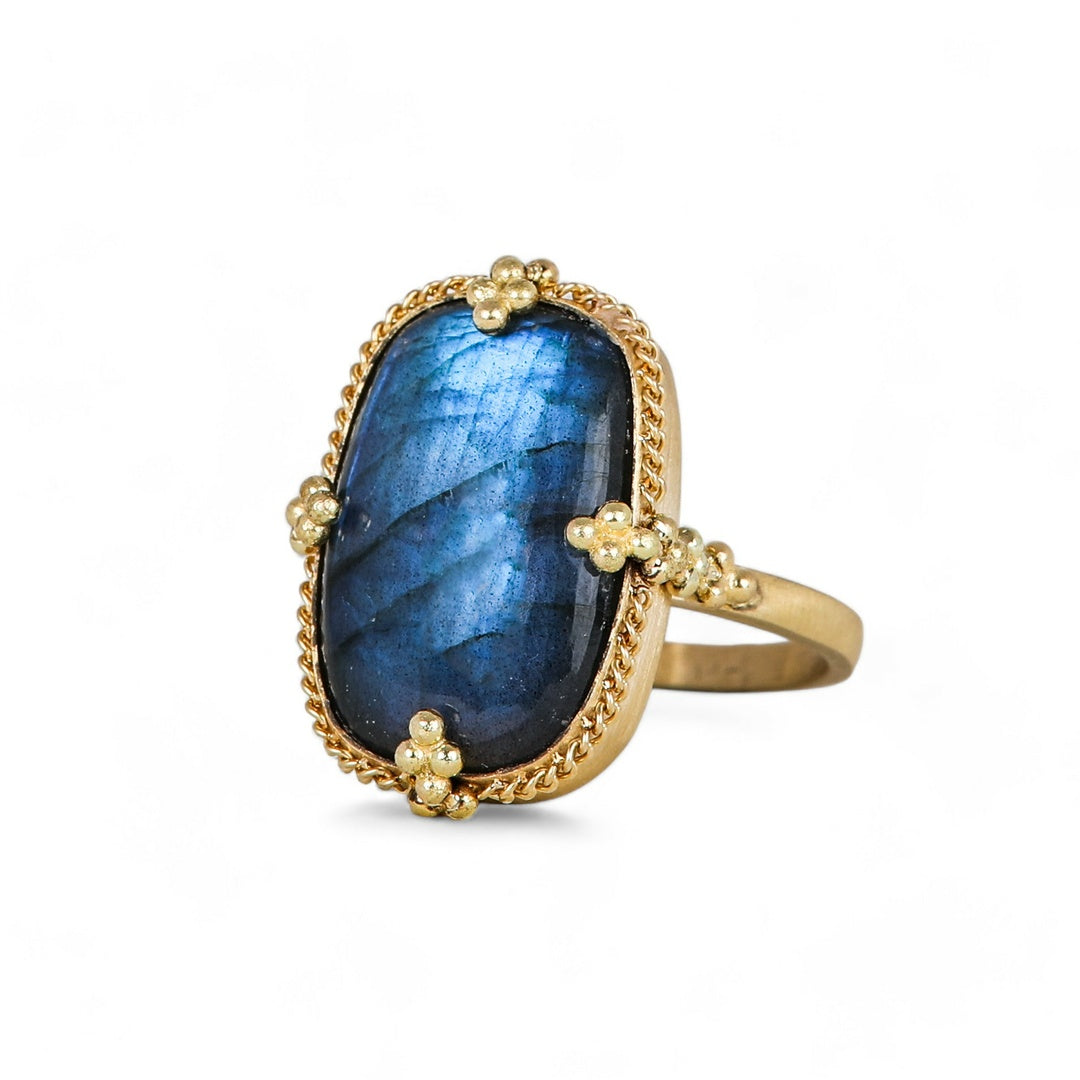 Labradorite Oval Ring - Sterling Silver Gemstone Jewelry for Women | Perfect for Everyday Wear, Gift Giving & Special Occasions
