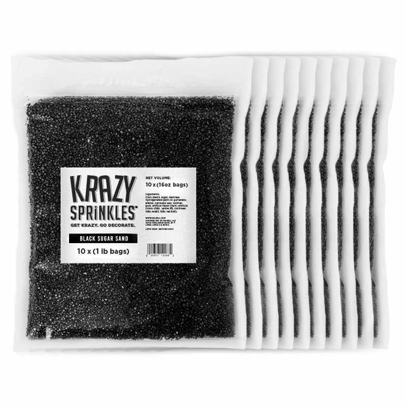 Black Sugar Sand Bulk Pack - 50 lbs Case | Perfect for Baking, DIY Crafts & Spa Treatments