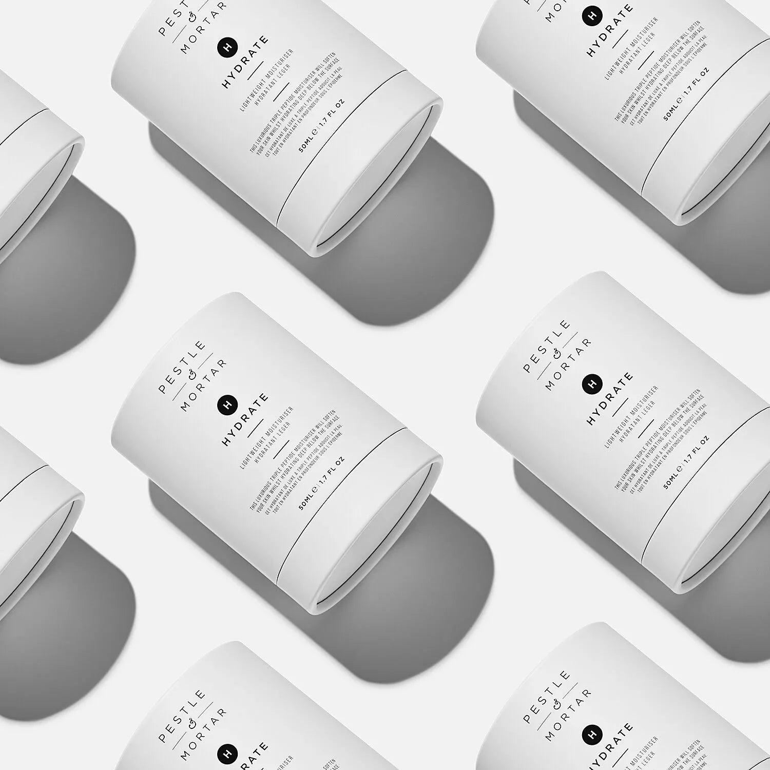 Pestle & Mortar Hydrate Moisturizer - Deep Hydration Face Cream for Dry & Sensitive Skin | Daily Skincare Routine & Nighttime Hydration