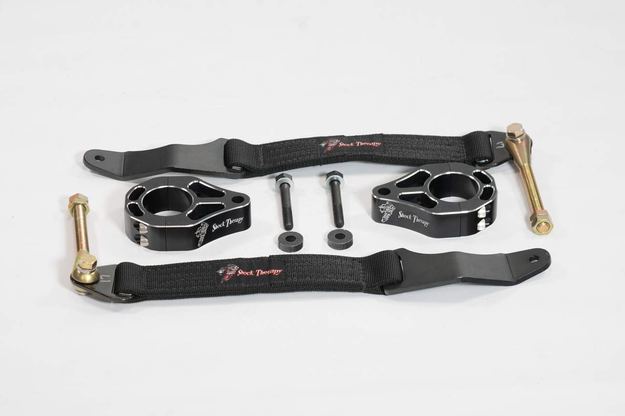 Polaris RZR 2017-2018 XP1000 Front Limit Strap Kit - Compatible with Walker Evans Shocks | Shock Therapy | Off-Road Racing & Trail Riding Accessories