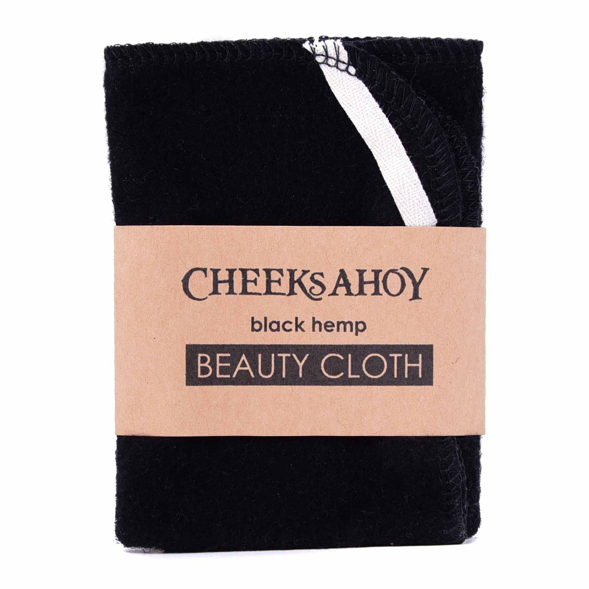 Organic Black Hemp Beauty Cloth - Natural Exfoliating & Cleansing Face Towel for Glowing Skin | Perfect for Daily Skincare & Makeup Removal
