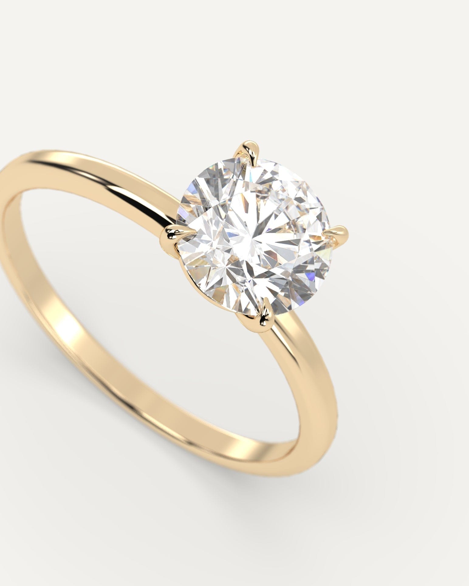 1 Carat Round Cut Diamond Engagement Ring - Perfect for Proposals, Anniversaries & Special Occasions