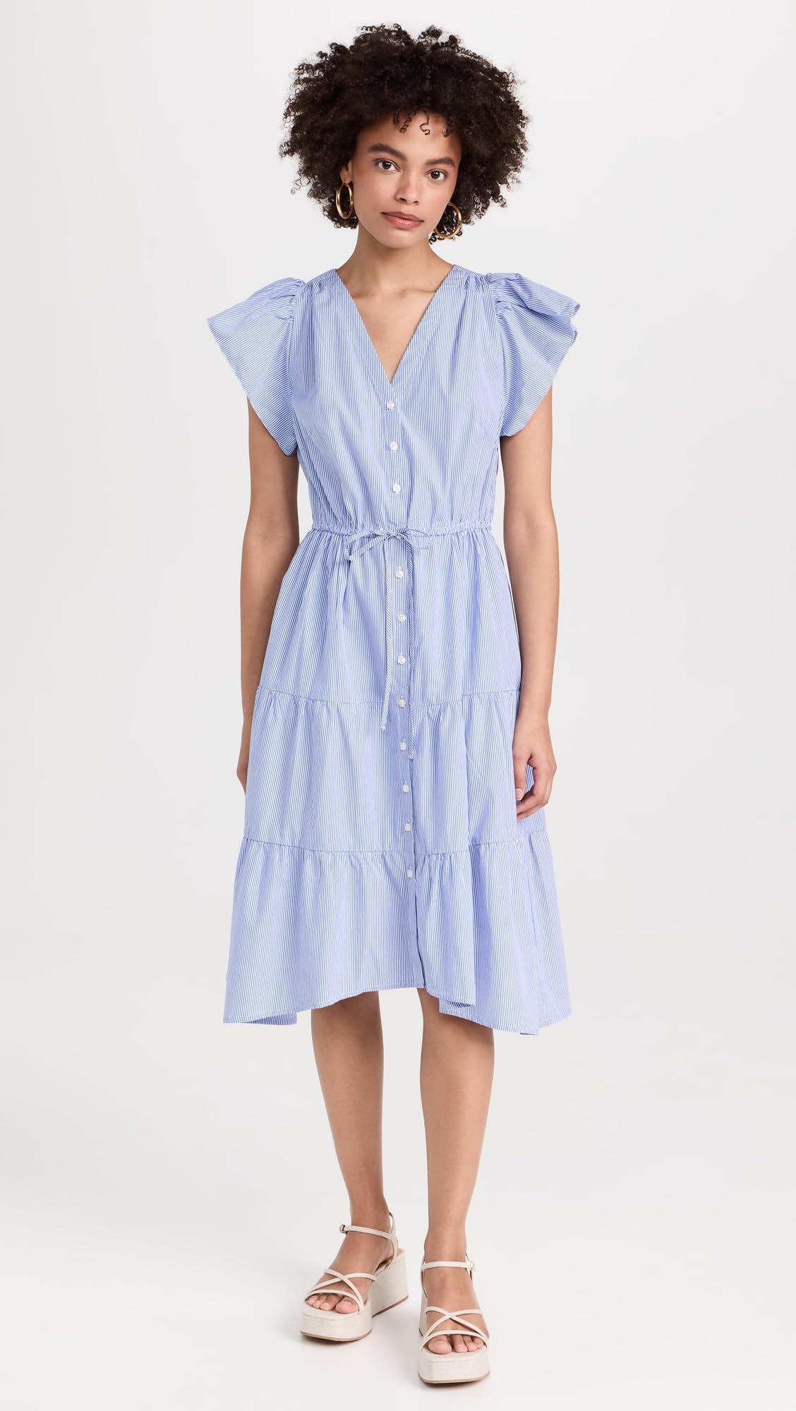 Women's Kristi Dress - Elegant Flowy Midi Dress for Casual & Party Wear | Perfect for Summer, Weddings & Date Nights