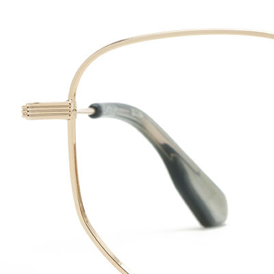 Nelson 12K Gold Plated Eyeglasses – Lightweight & Stylish Frames for Men & Women – Perfect for Reading, Driving & Fashion Accessories