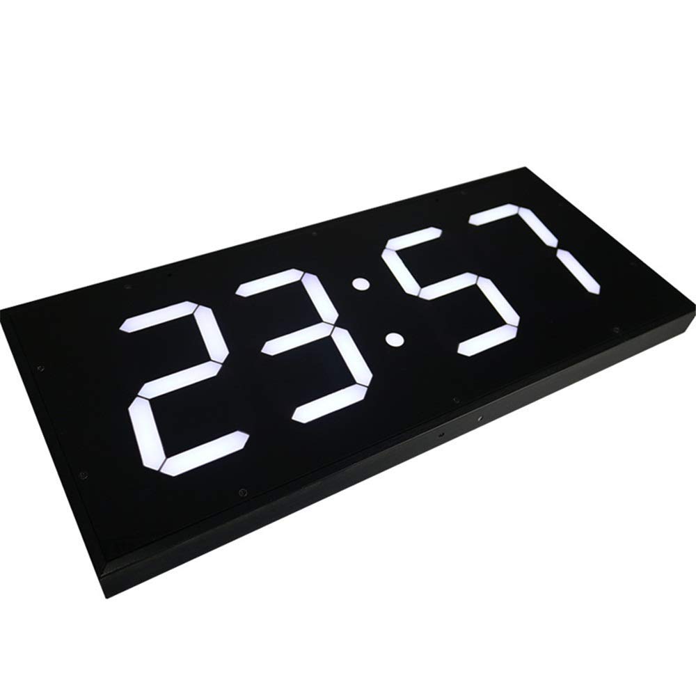Digital LED Wall Clock with Alarm, Timer, Stopwatch & Countdown - Large Remote Control Dual-Sided Display for Gym, School & Office Use - 55x24.5cm (Red)