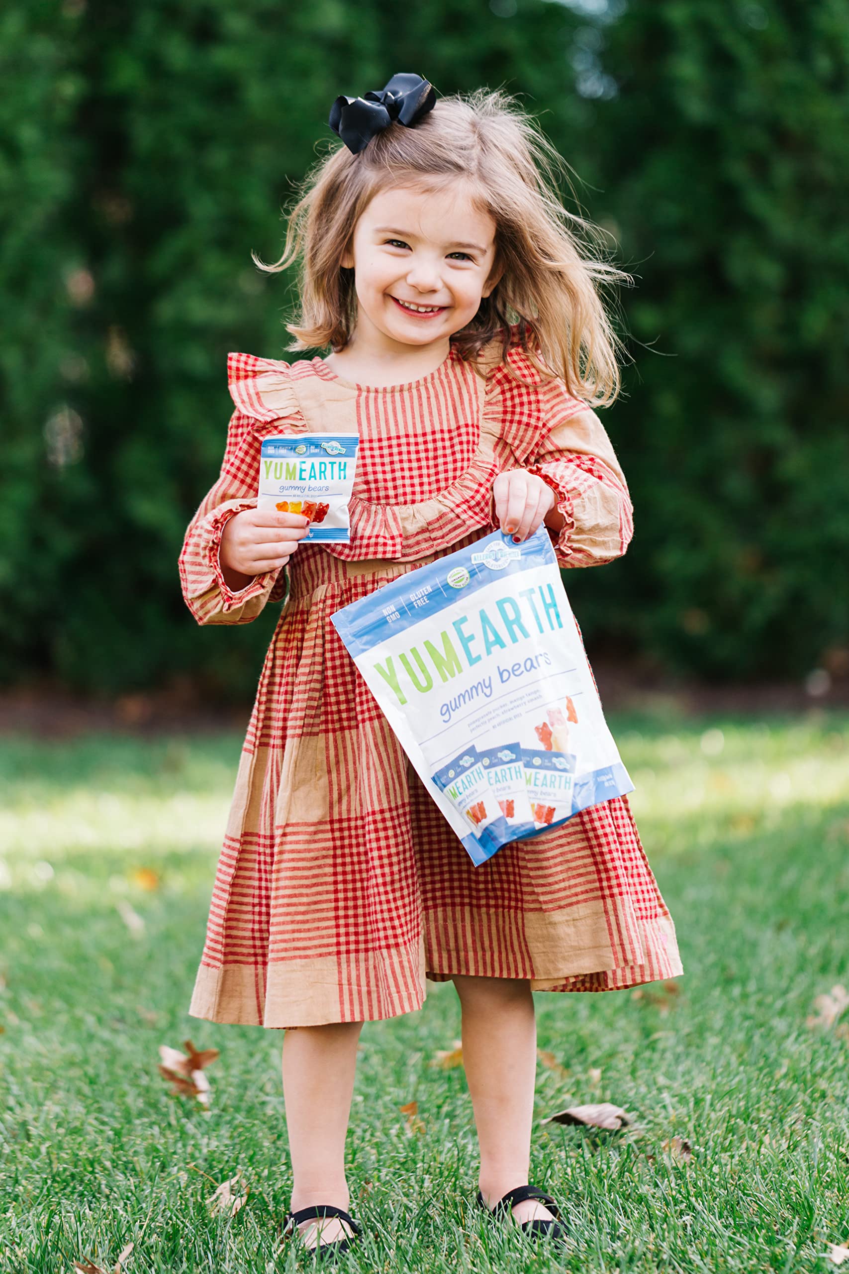 YumEarth Gluten Free Gummy Bears - 5 Pack (99g) | Assorted Natural Fruit Flavors | Vegan & Allergy Friendly Candy | Perfect for School Lunches, Birthday Parties & Movie Nights