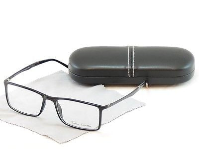 Zellini Z2003 C3 Black Plastic Eyeglasses Frame - Handmade in Italy - 56-17 Size - Stylish & Durable for Work, Reading & Fashion
