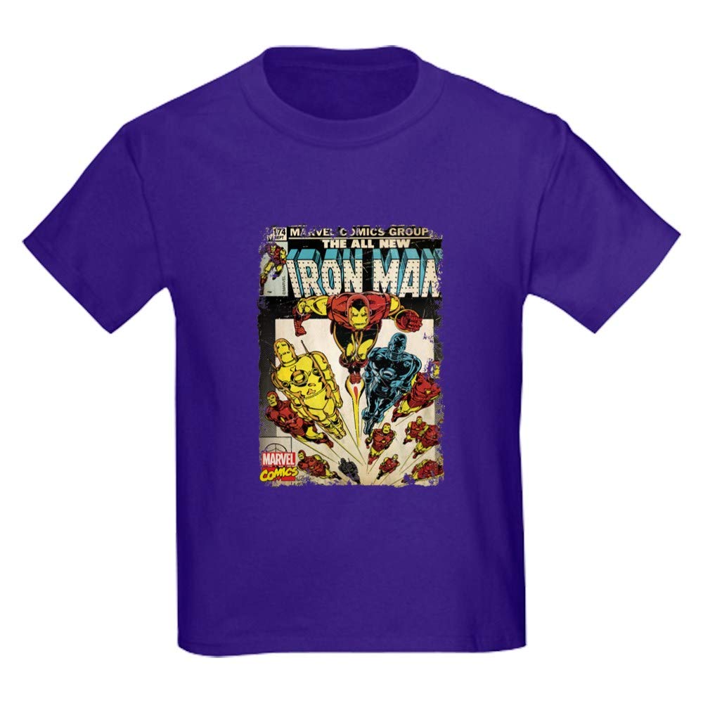 Iron Man Kids Dark T-Shirt for Boys & Girls | Youth Superhero Tee | Perfect for Halloween, Cosplay & Everyday Wear