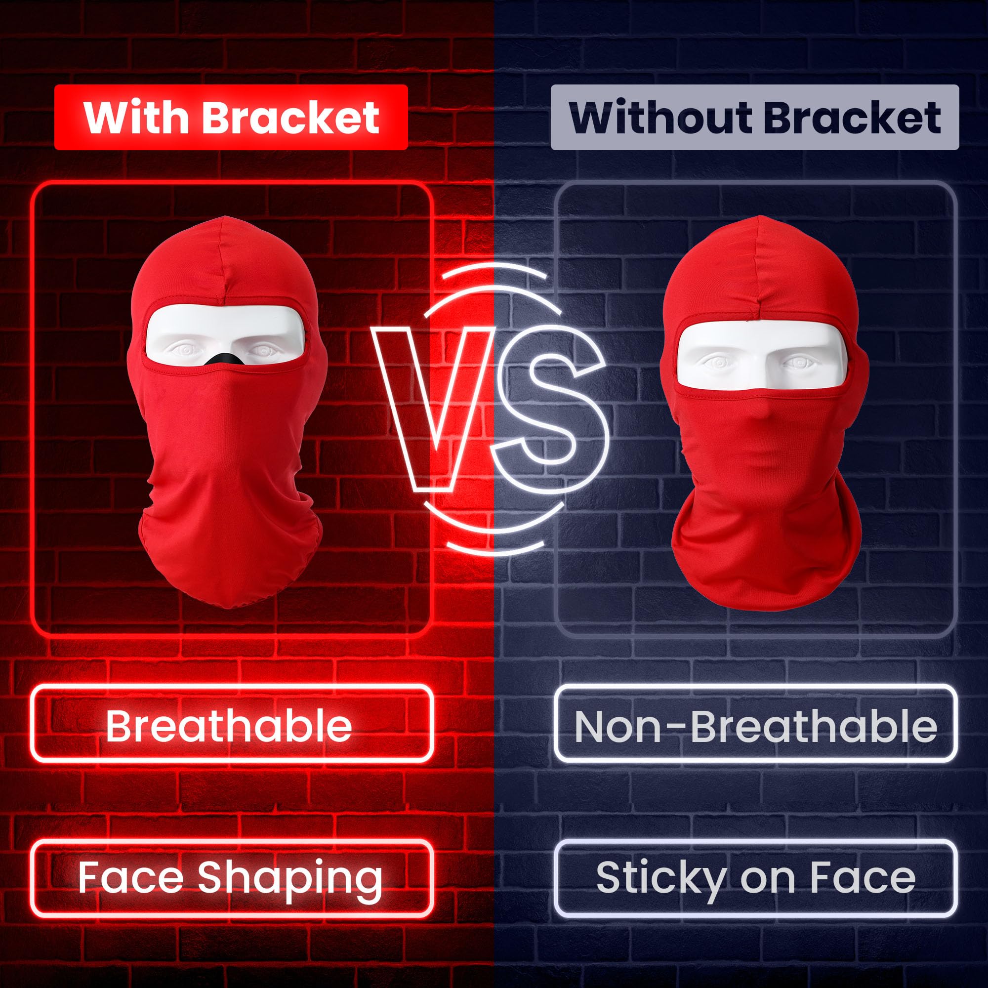 Dreyoo 3D Silicone Mask Inner Bracket - Breathable Face Support for Halloween Masks, Balaclavas, Airsoft & Paintball Protective Gear - Perfect for Cosplay, Sports & Outdoor Activities