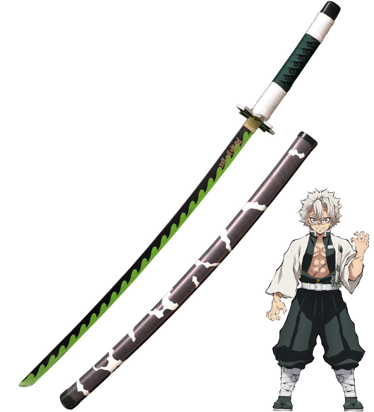 Demon Slayer Sword - Kimetsu no Yaiba Tanjiro Kamado & Shinobu Kocho Replica - High Carbon Steel Anime Cosplay Weapon for Collectors & Conventions