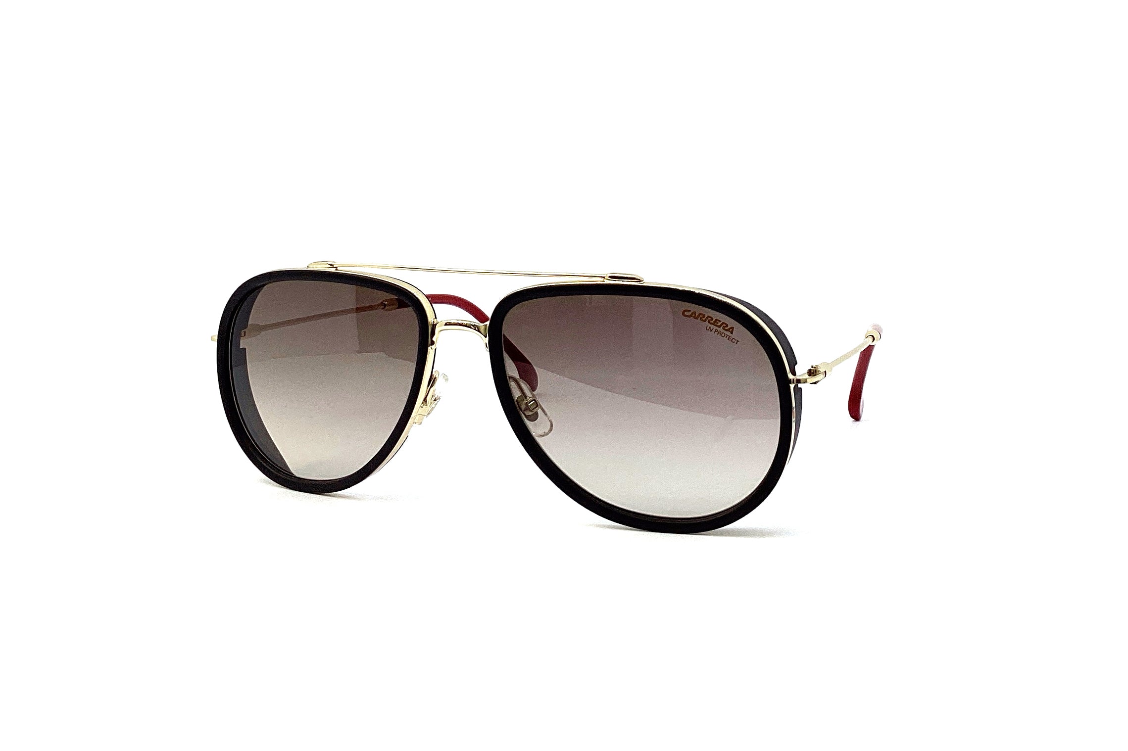 Carrera 166/S Sunglasses Gold Black - Polarized Aviator Sunglasses for Men & Women - UV Protection, Stylish & Durable - Perfect for Driving, Travel & Outdoor Activities