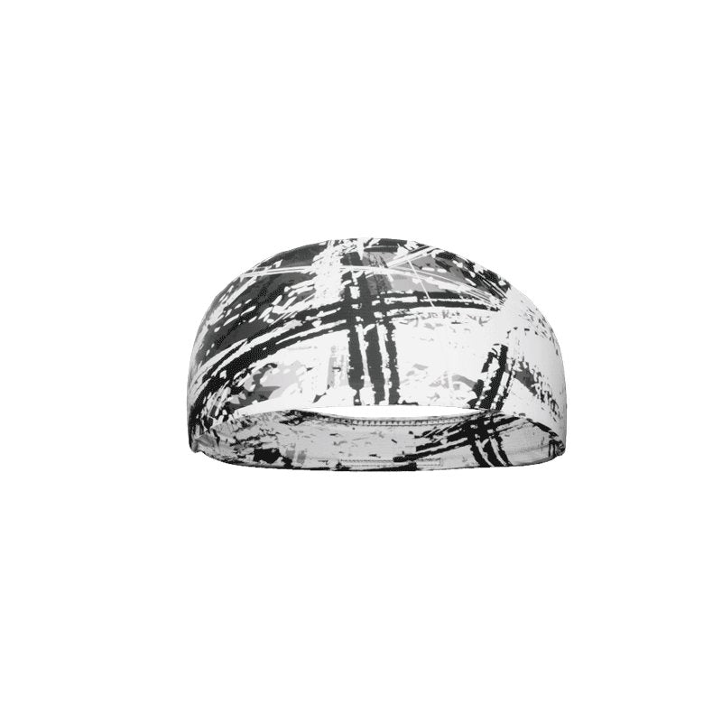 Wicked White Headband for Women & Men - Soft Stretchy Sports Headband for Running, Yoga, Workout & Gym - Non-Slip Sweatband Hair Accessory