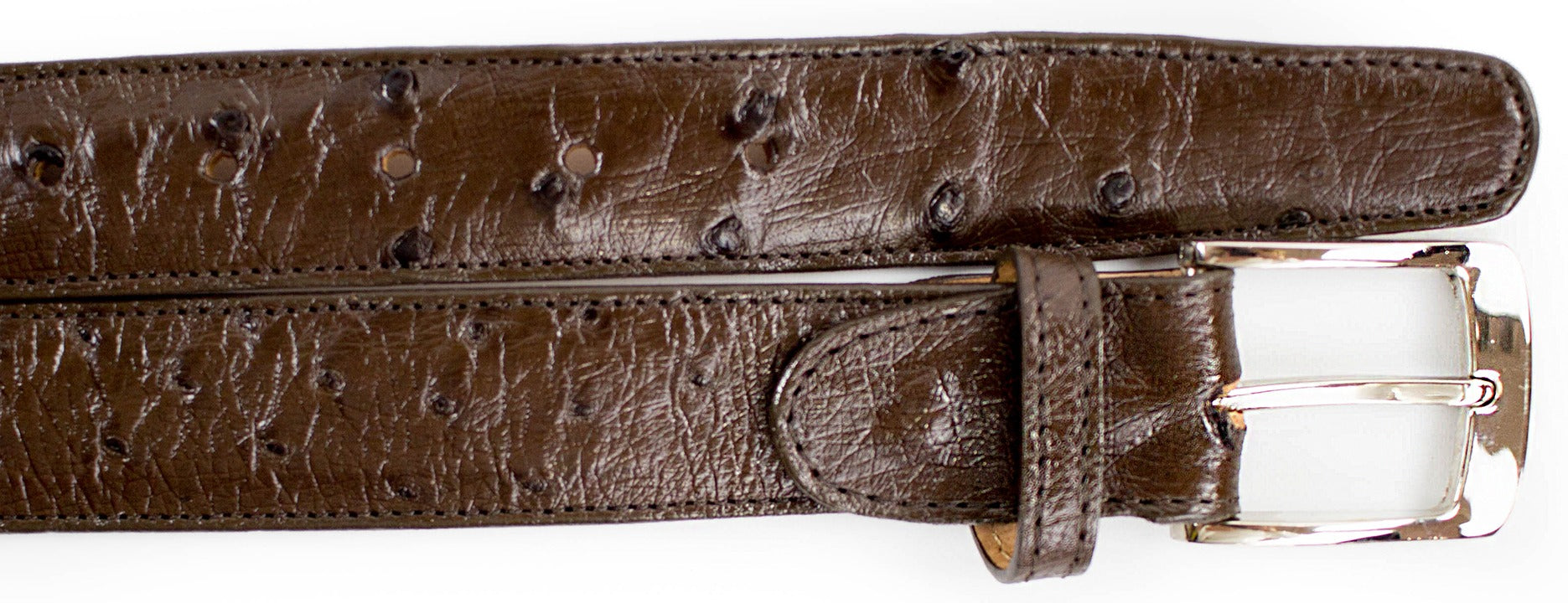 Belvedere Genuine Ostrich Quill Leather Belts for Men - 6 Color Options - Premium Dress & Casual Belts for Business, Office & Everyday Wear