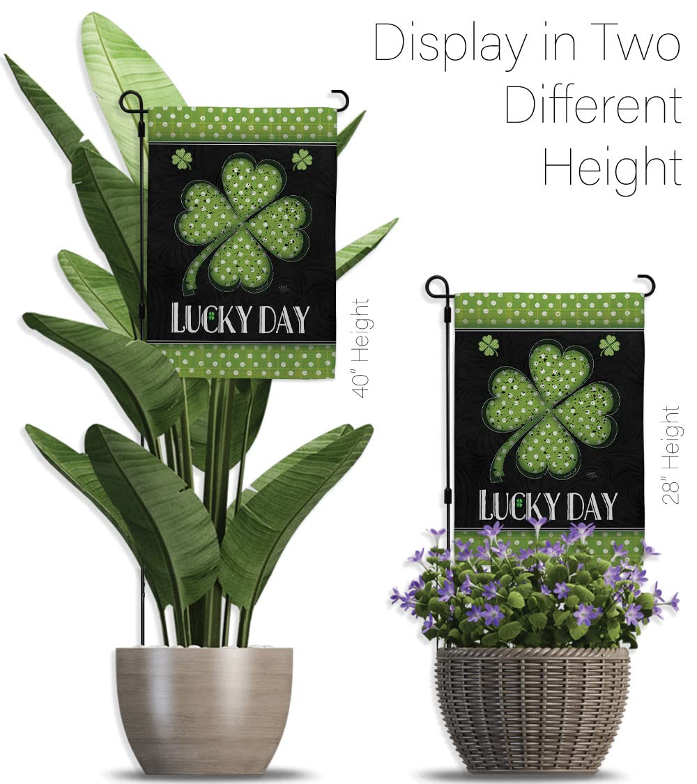 Lucky Clover St Patrick's Garden Flag 13x18.5