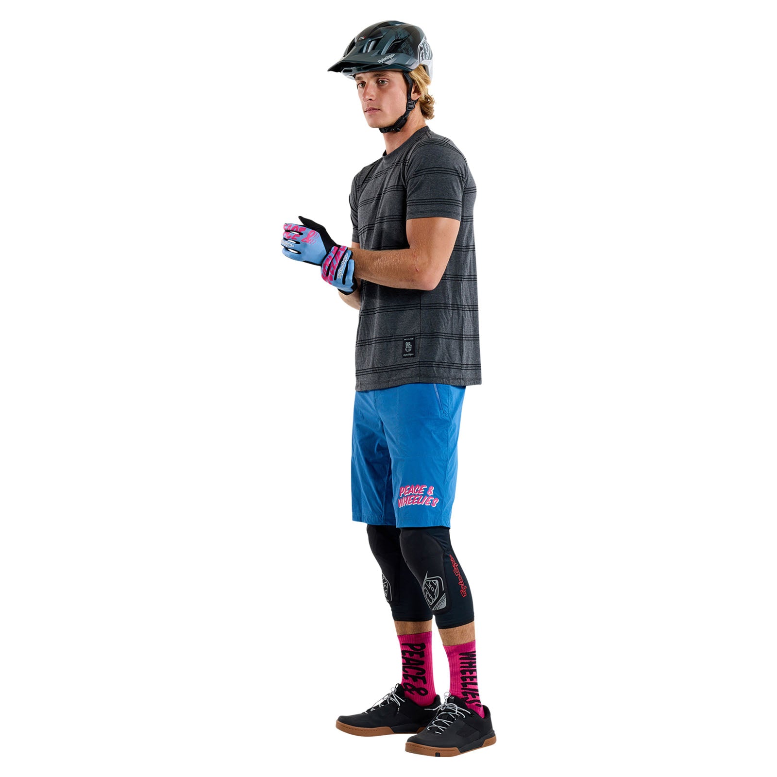 Skyline Short Sleeve Ride Tee - Washed Out Dark Cloud - Comfortable Casual T-Shirt for Men - Perfect for Cycling, Outdoor Adventures & Everyday Wear