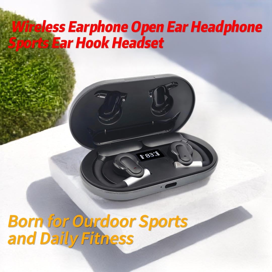 Wireless Bluetooth 5.3 Earbuds with Active Noise Cancelling, Lightweight Comfortable in-Ear Headphones with Built-in Mic - Perfect for Cycling, Driving & Workout