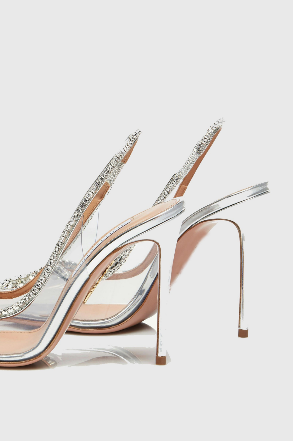 Arabela Rhinestone Embellished Silver Pumps - Women's Elegant Evening Shoes for Parties, Weddings & Special Occasions