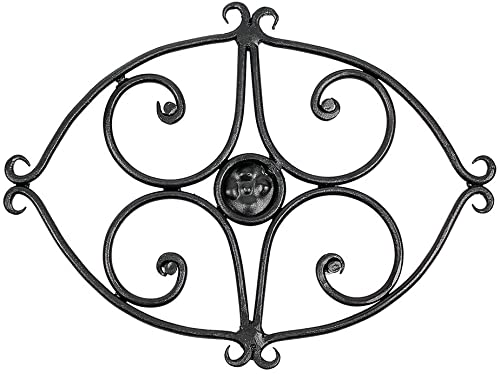 Black Wrought Iron Trivet for Hot Dishes - 11.5