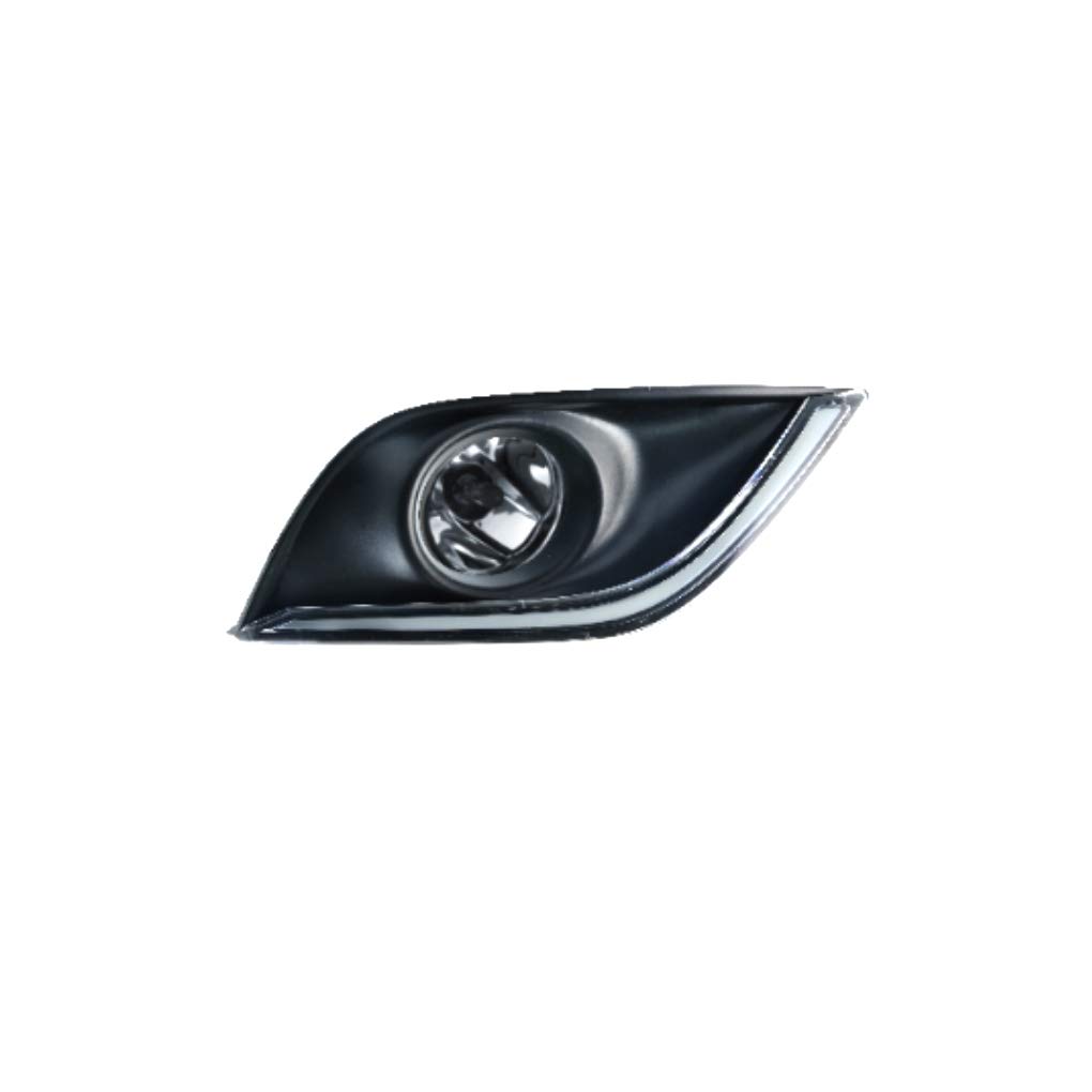2015-2017 Nissan Versa LED Fog Light Assembly Kit - Left & Right Side with Bezel, Switch & Wiring Harness | Durable Replacement for Improved Night Driving Visibility