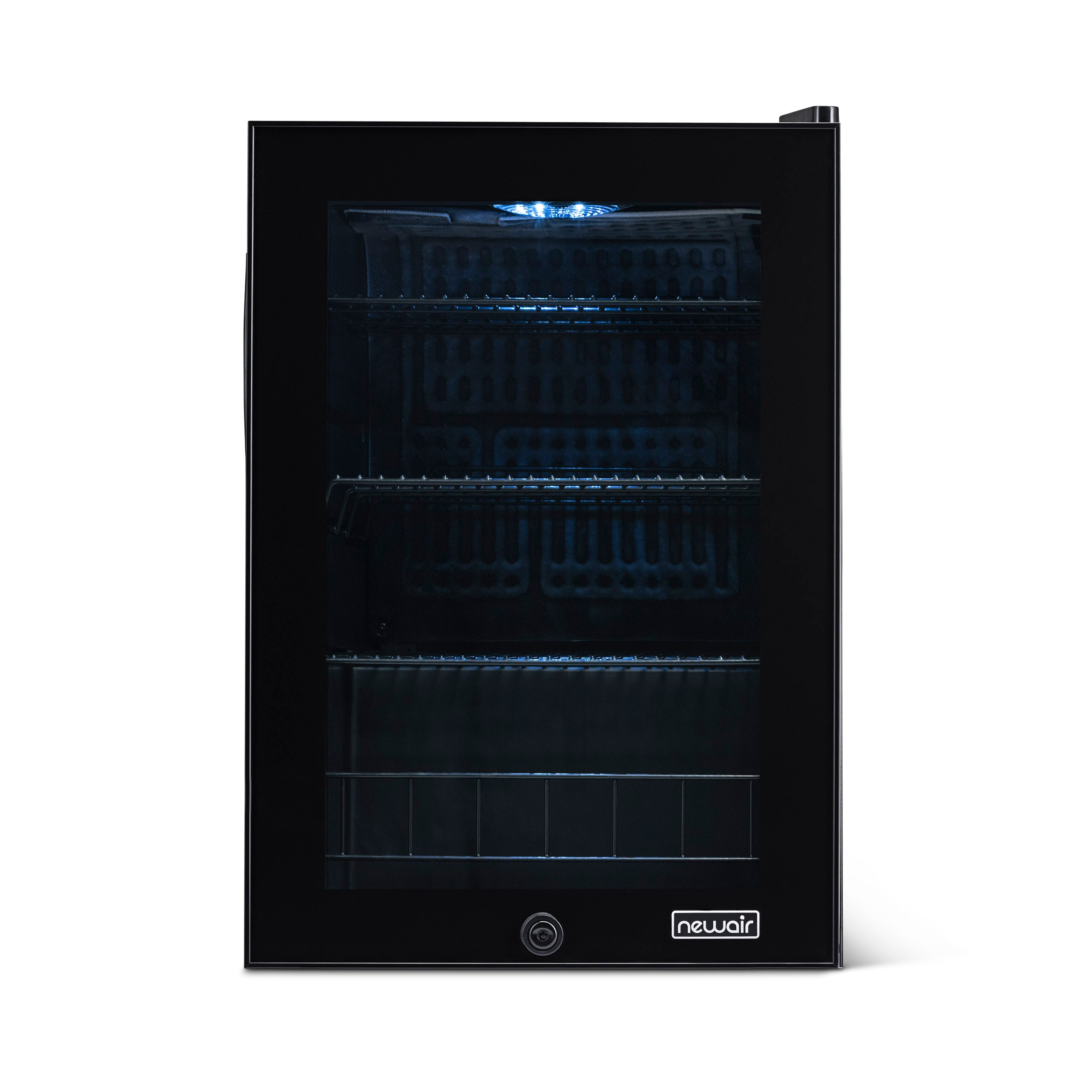 Newair® 90 Can Freestanding Black Beverage Refrigerator - Compact Drink Cooler for Home, Office, or Bar - Perfect for Soda, Beer, and Wine Storage