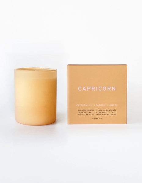 Capricorn Zodiac Soy Candle - Handmade Astrology Gift for Birthday, Christmas & Home Decor - Perfect for Meditation, Relaxation & Aromatherapy