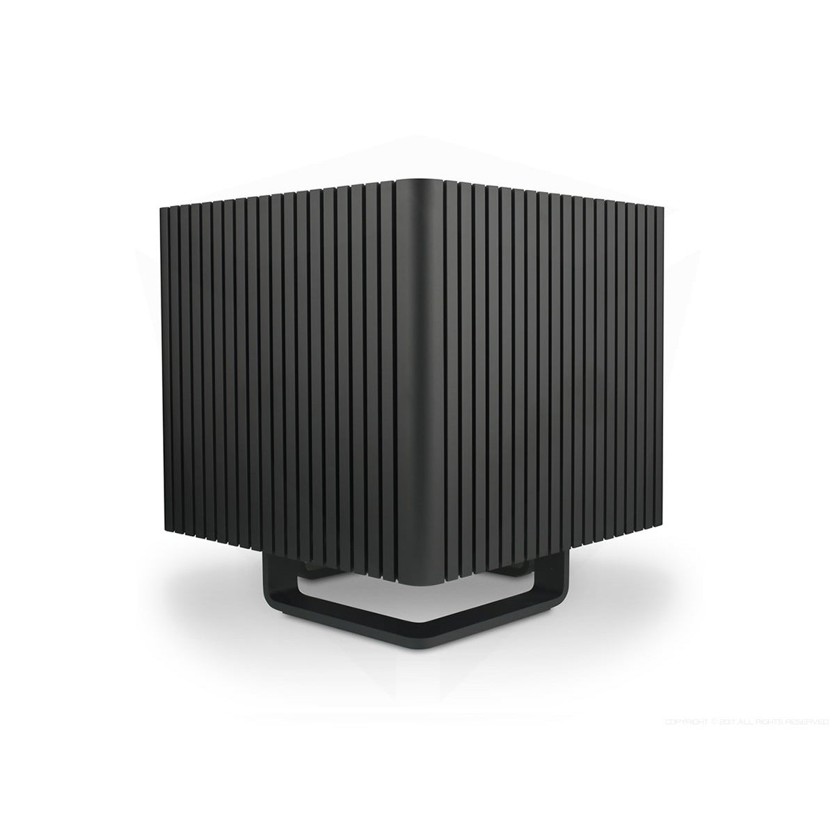 Streacom DB4 Fanless Mini-ITX PC Case - Ultra Silent Computer Chassis in Black/Silver for Home Theater & Office Workstations