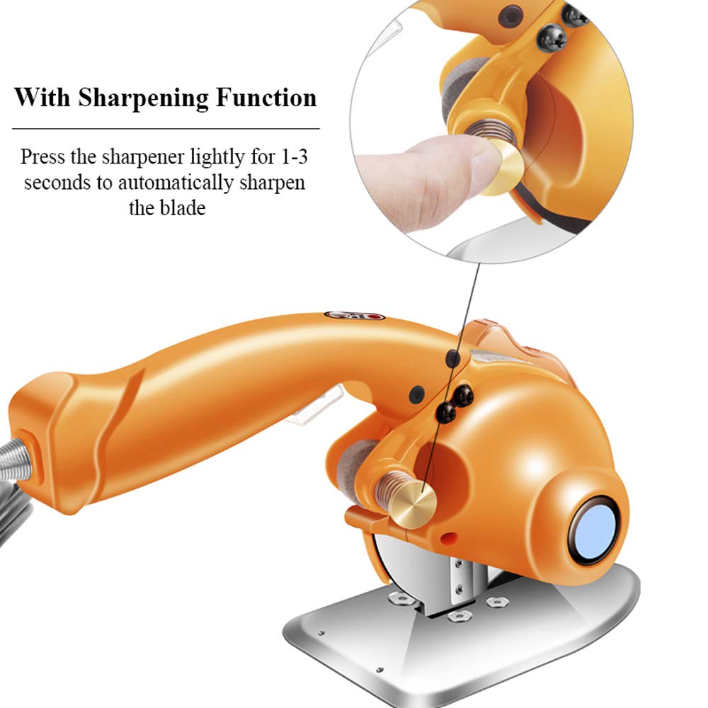 MXBAOHENG 125mm Industrial Electric Scissors - High Power Direct Drive Servo Cutting Machine for Fabric, Textile, Cloth & Leather - Professional Tailor's Cutter for Garment Factory, Sewing Workshop & DIY Craft Projects