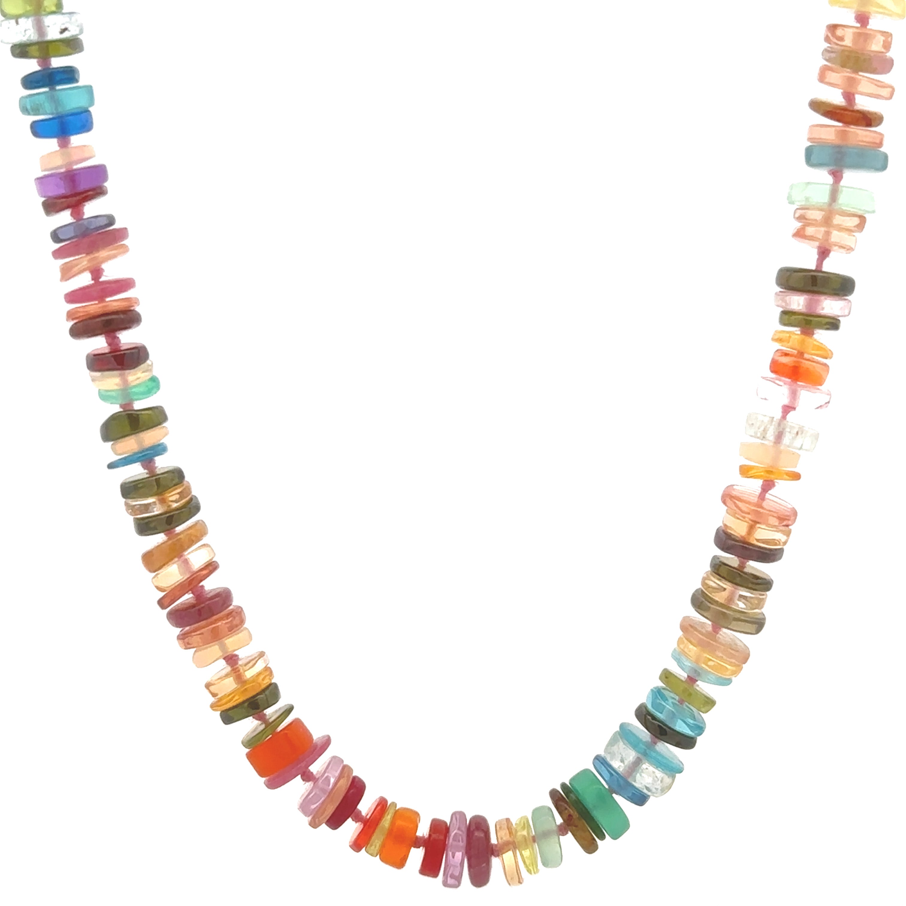 Stephanie Albertson Mixed Gemstone Beaded Necklace - 32 Inch Handmade Boho Jewelry for Women | Perfect for Casual Wear, Layering & Gift Giving