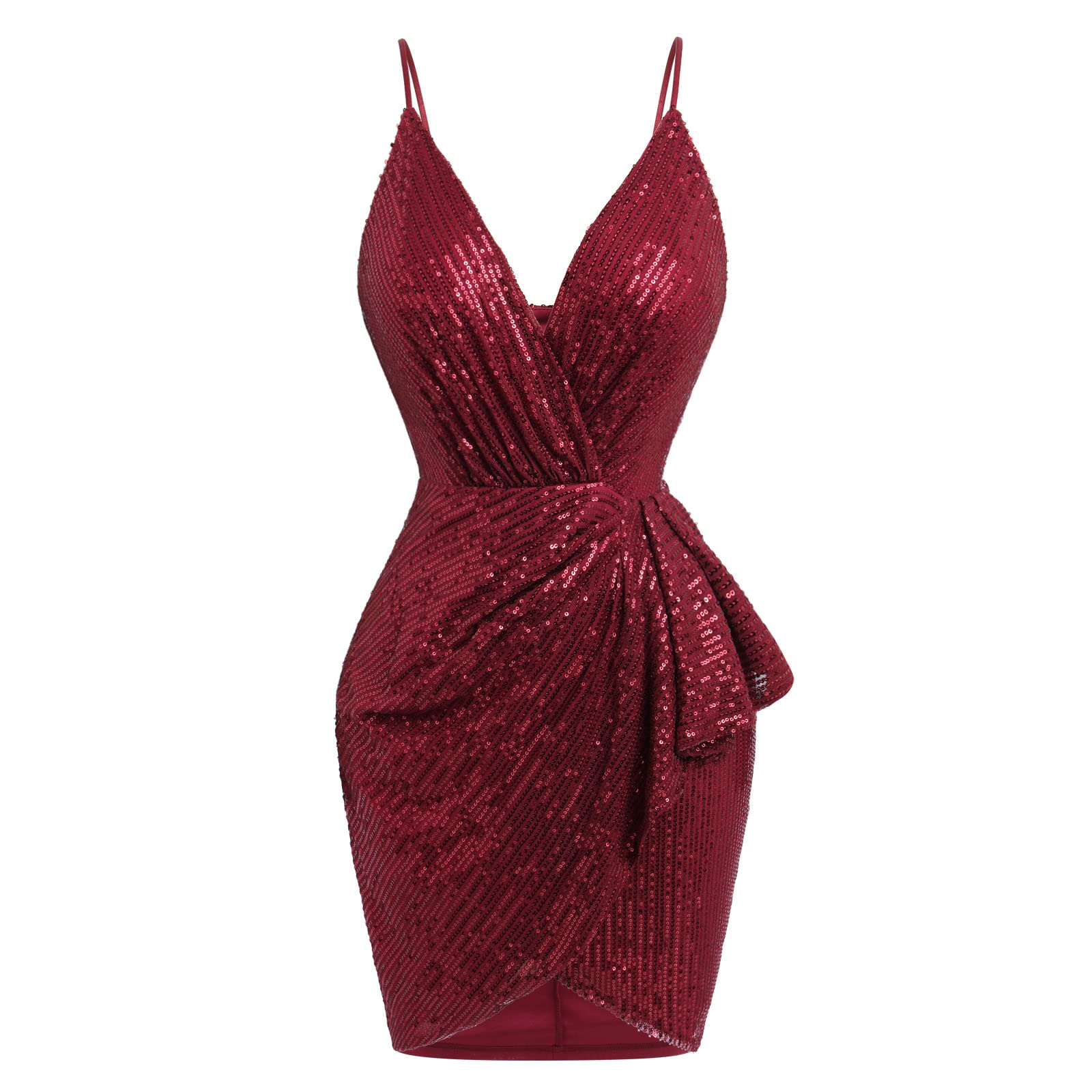Sparkly Sequins Bodycon Mini Dress for Women - IWEMEK Strapless Party Club Dress, Prom & Homecoming Dress for Teens | Perfect for Night Out, Club, Dance & Special Occasions