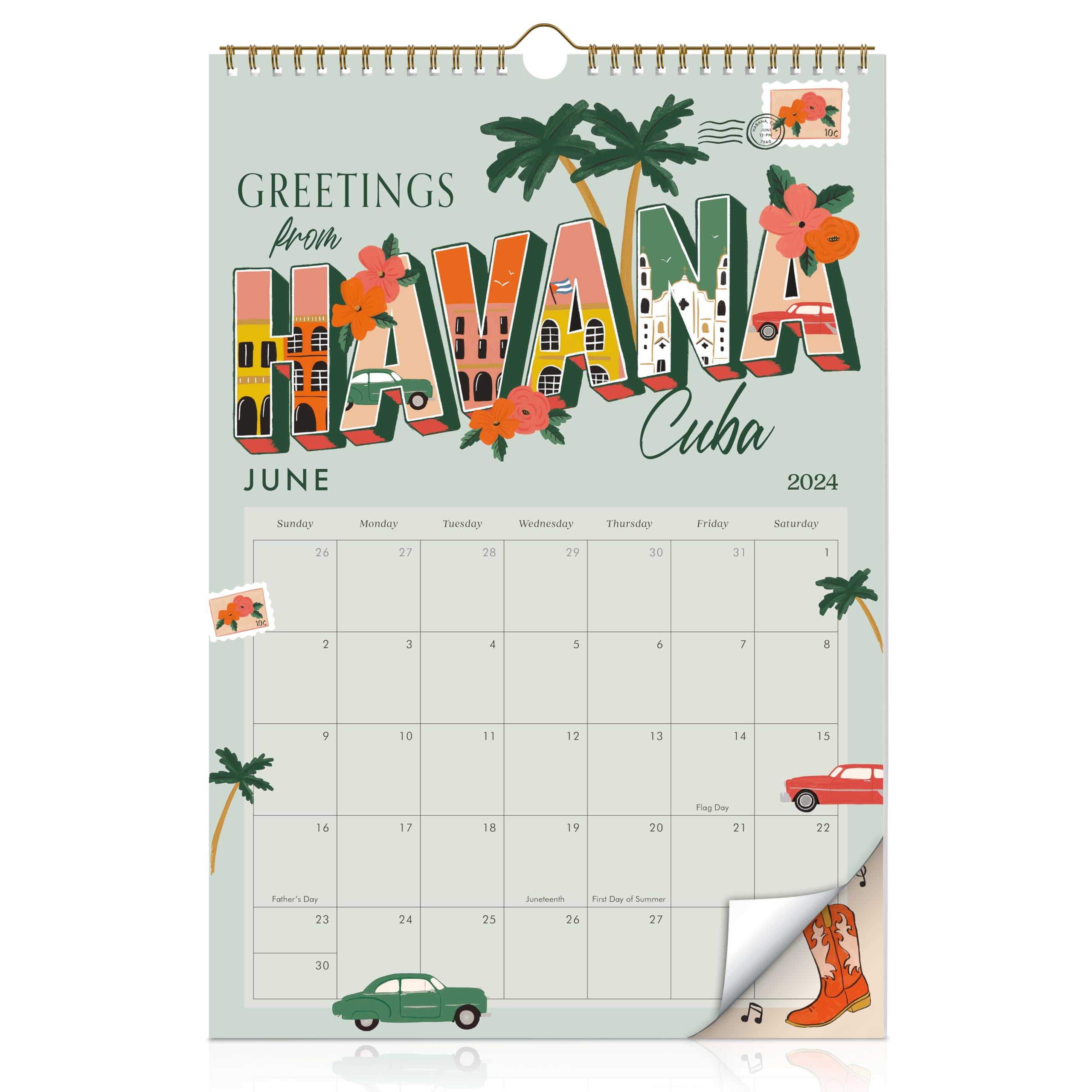2024-2025 Aesthetic Wall Calendar (June 2024 - December 2025) | 12 Beautiful City-Inspired Designs | Perfect Planner for Home, Office & School Organization | Great Gift Idea for Holidays & New Year
