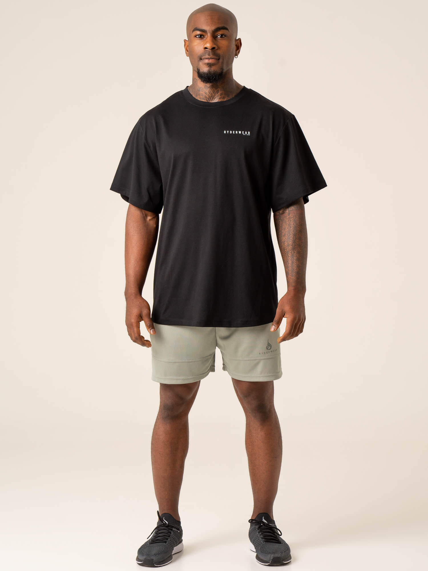 Premium Oversized T-Shirt for Men - Soft Cotton Relaxed Fit Black Tee - Perfect for Casual Wear, Street Style & Lounge Comfort