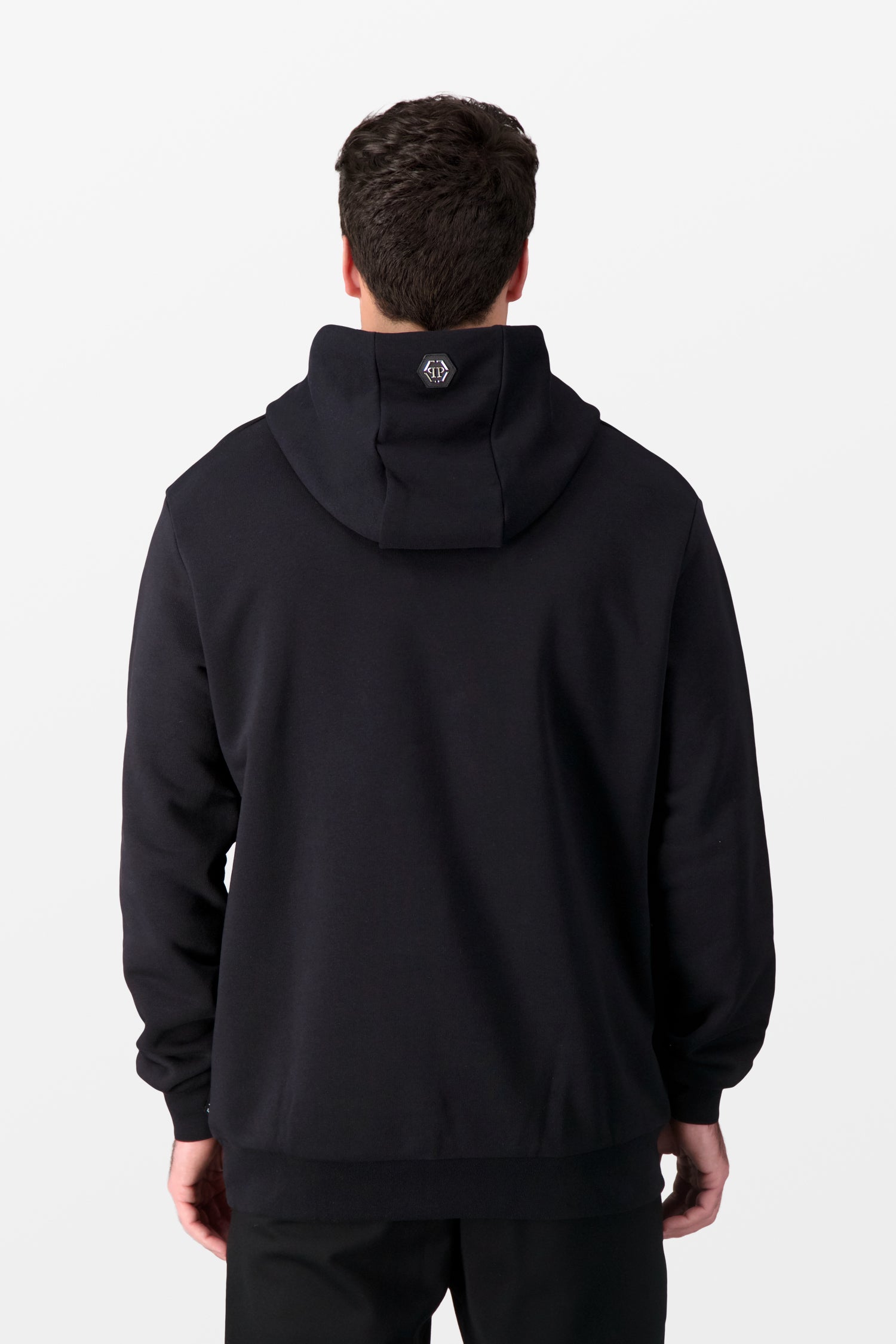 Philipp Plein Multicolor Skull Print Black Hoodie for Men - Stylish Streetwear for Casual Outings and Nightlife