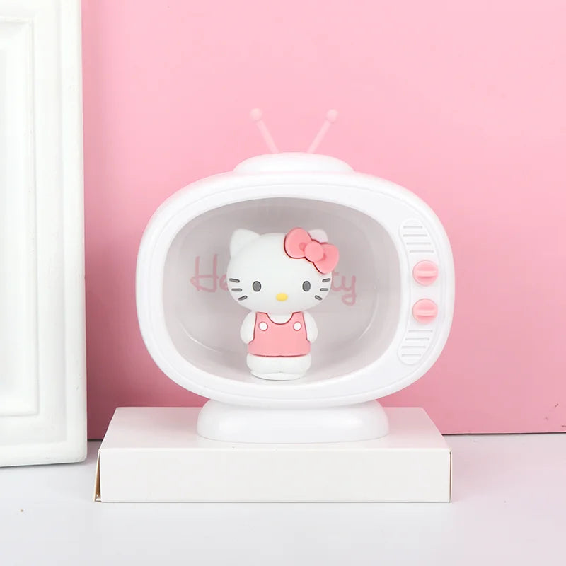 Cute Sanrio Cinnamoroll Hello Kitty Night Light - LED Desk Lamp for Kids Room, Bedside Decor, Anime Themed Gift for Girls & Boys - Perfect for Bedtime, Study Room, and Nursery Lighting