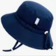 JJ Cotton Bucket Hat - Navy Blue Unisex Sun Hat for Men & Women - Perfect for Beach, Hiking, and Outdoor Adventures