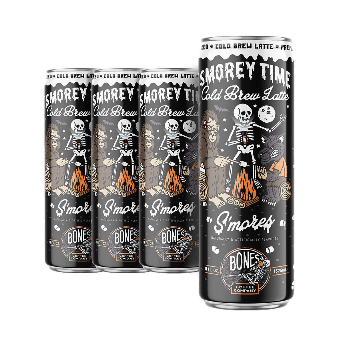 Premium S'morey Time Cold Brew Latte Mix - Rich Chocolate & Marshmallow Flavor - Ready in Minutes for Camping, Office, or Home Relaxation