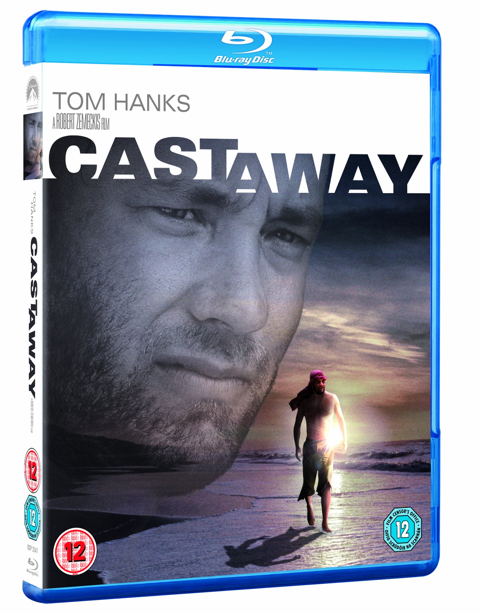 Cast Away [Blu-ray] [Region Free] - Tom Hanks Survival Drama Movie - Perfect for Movie Nights & Adventure Film Collections