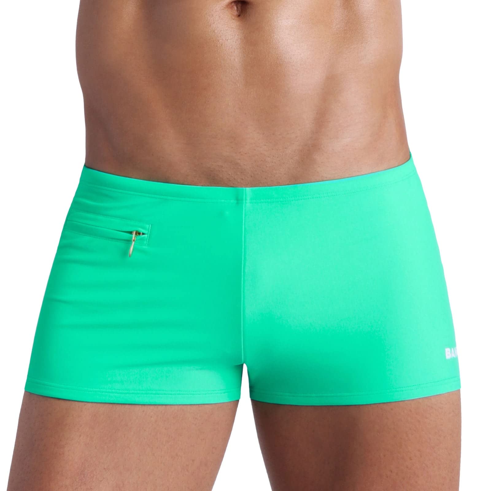 Bang Men's Swim Trunks - Quick Dry Square Cut Bathing Suits for Swimming, Beach & Pool | Comfortable Men's Swimwear for Summer Vacation & Water Sports